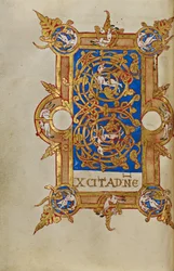 Bewohnter Initialbuchstabe E